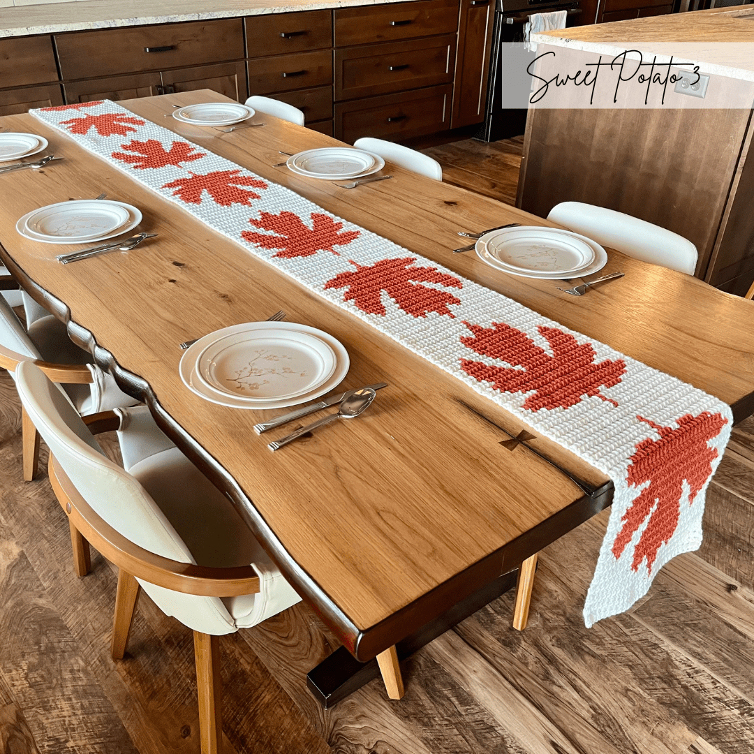 You are currently viewing Crochet a Fall Table Runner with Maple Leaves