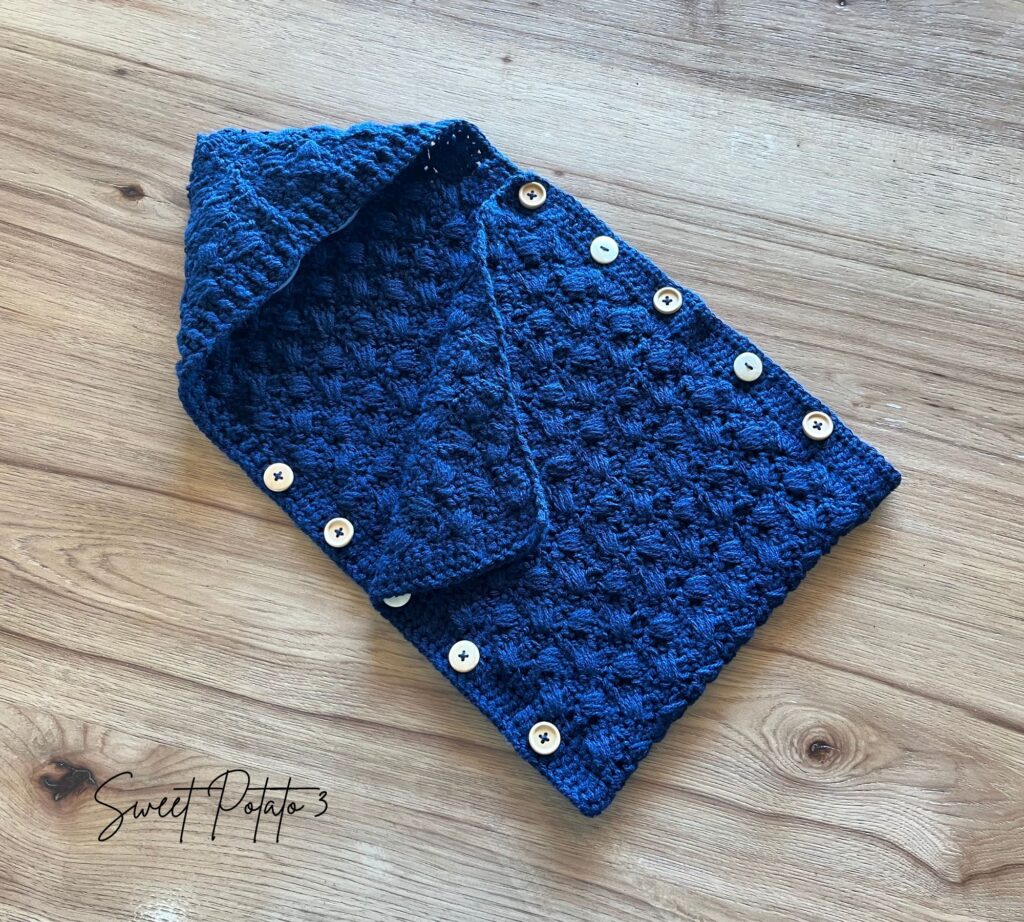 2-1024x922 Woven Shell Hooded Cocoon: Cozy Crochet for Babies