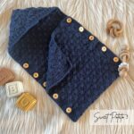 Woven Shell Hooded Cocoon: Cozy Crochet for Babies