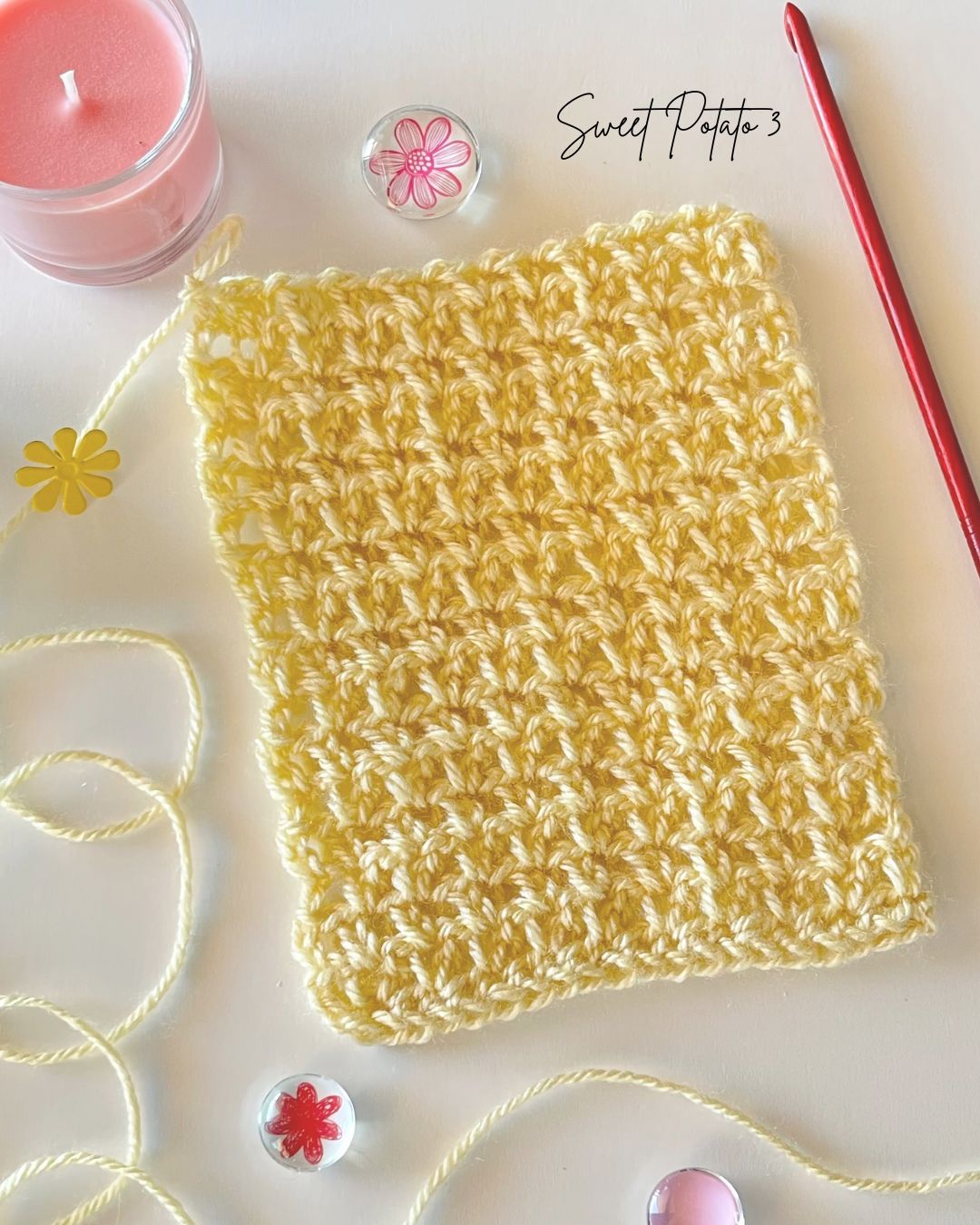 Light & Textured: An Extended Single Crochet Stitch Combination - Sweet ...