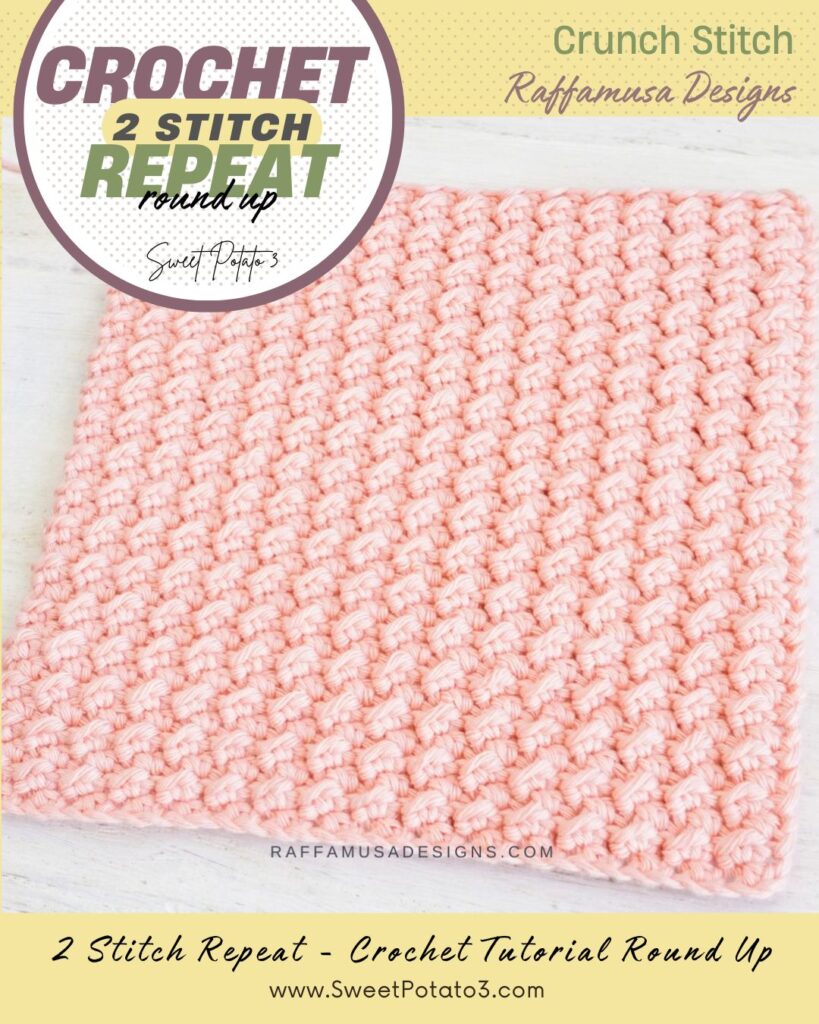 Feb-27-Raffamussa-819x1024 10 Easy Crochet Stitches with Simple 2-Stitch Repeats