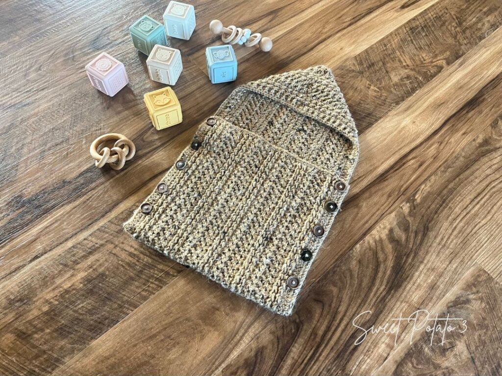 Winter-Wishes-Buttoned-2-1024x768 Winter Wishes Hooded Cocoon – Crochet Pattern