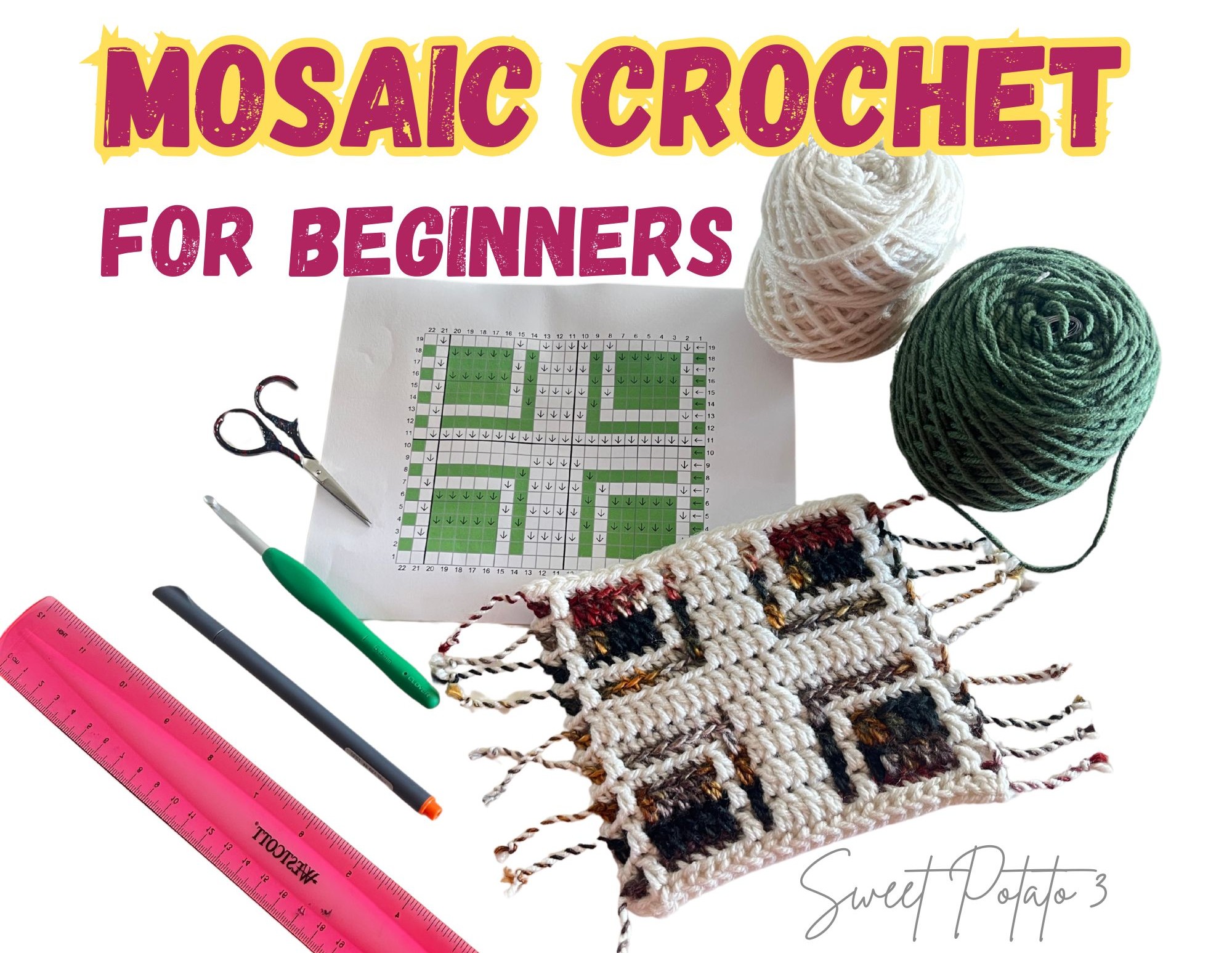 Mosaic Crochet for Beginners - A quick Intro