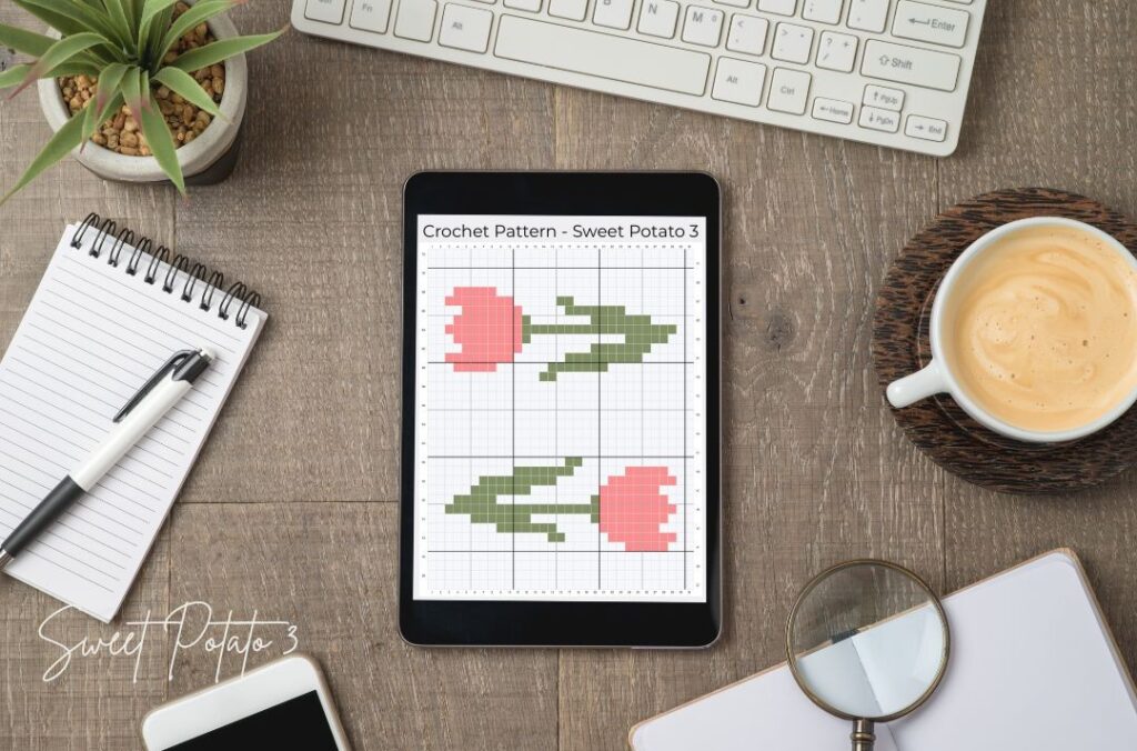 Spring-Tulip-Table-Runner-5-1024x676 Spring Tulips Crochet Table Runner Pattern