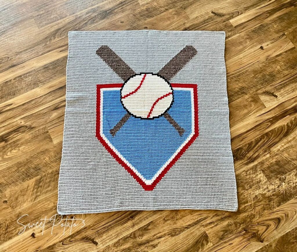Baseball-Blanket-3-1024x867 Home Run Comfort: Baseball Crochet Blanket Pattern