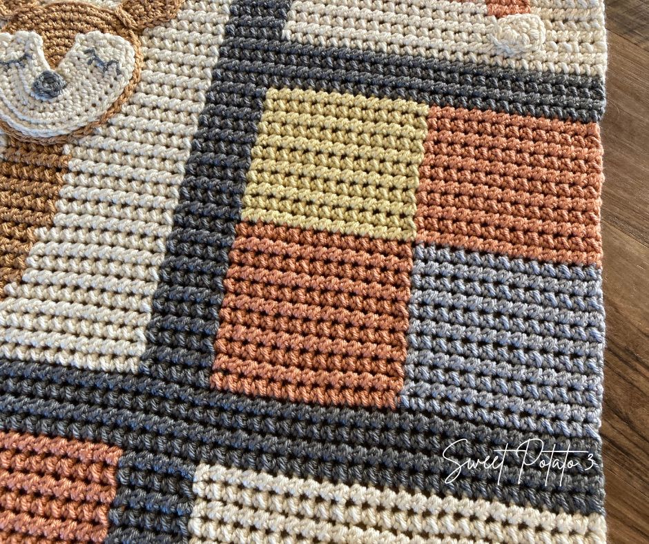 WoodlandCrittersBlock-2 A Baby Blanket Full of Woodland Charm in Crochet