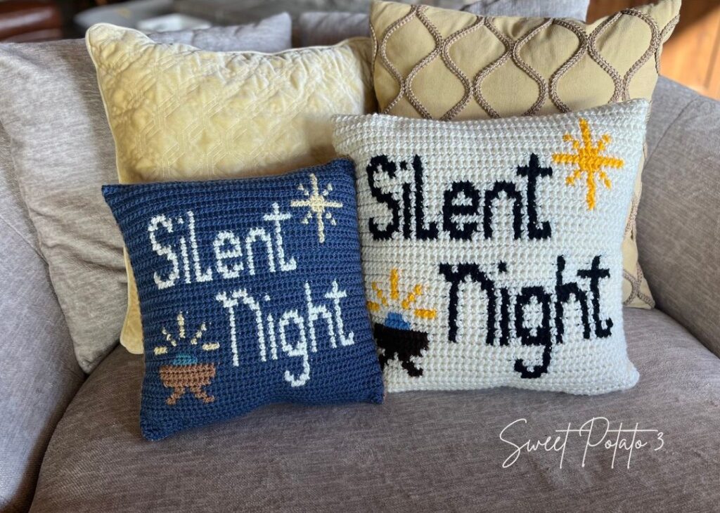 Silent-Night-Pillow-4-1024x730 Silent Night Crochet Pillow – Christian Christmas Décor