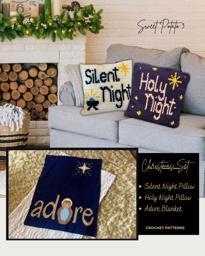Bundle-819x1024 Holy Night Crochet Pillow — A Peaceful Expression of the Season