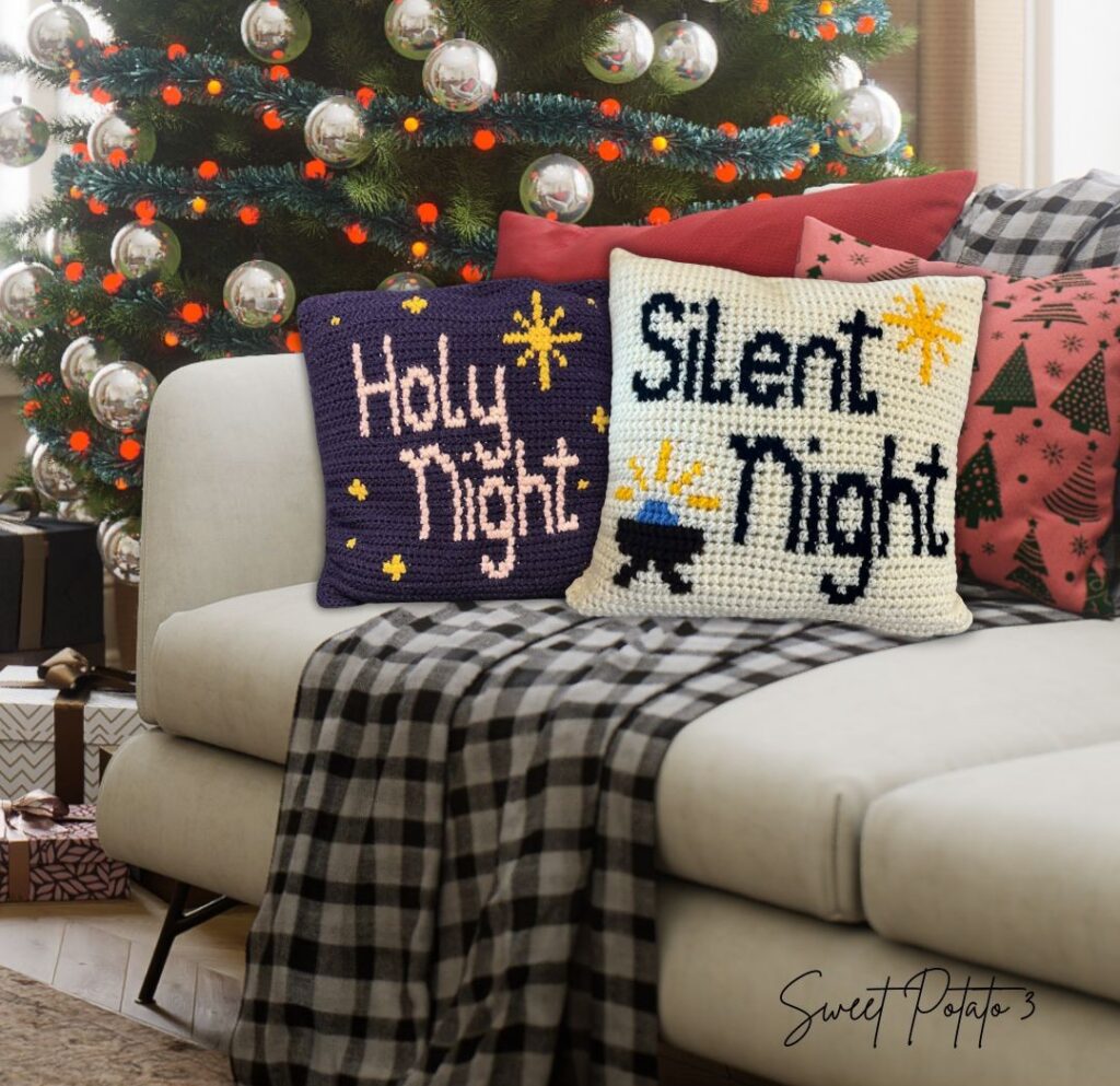 Holy-Night-Pillow-1-1024x993 Adore Christmas Blanket Crochet Pattern