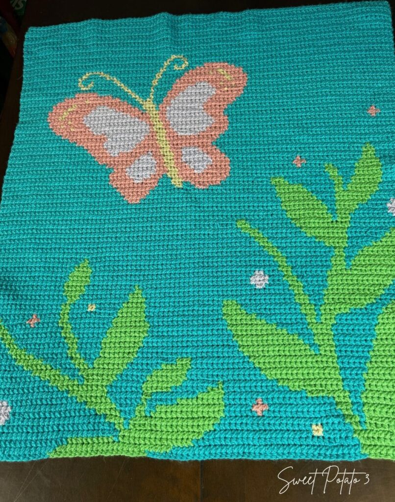 Butterfly-Charm-3-806x1024 Butterfly Charm Crochet Baby Blanket