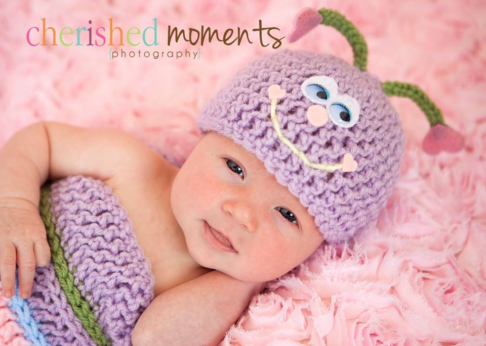 CherishedMomentsLoveBugA Love Bug Newborn Photo Prop – Free Crochet Pattern