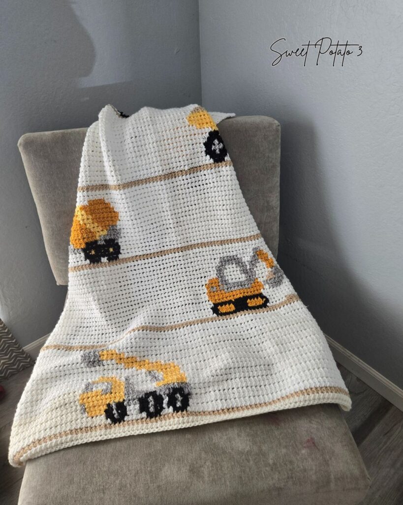 Construction-Trucks-Blanket-4-819x1024 Construction Truck Baby Blanket – For Your Little Builder