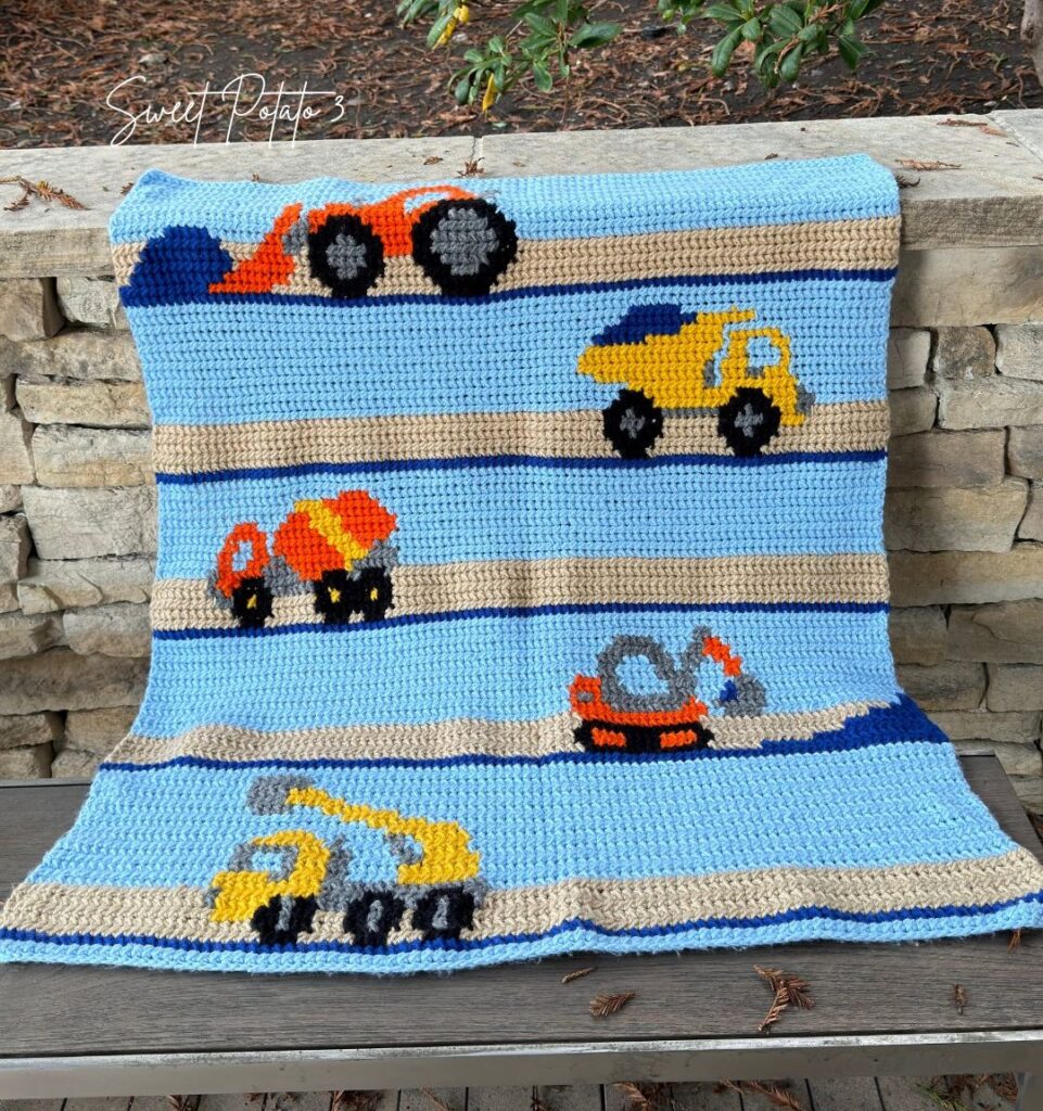 Construction-Trucks-Blanket-7-961x1024 Construction Truck Baby Blanket – For Your Little Builder