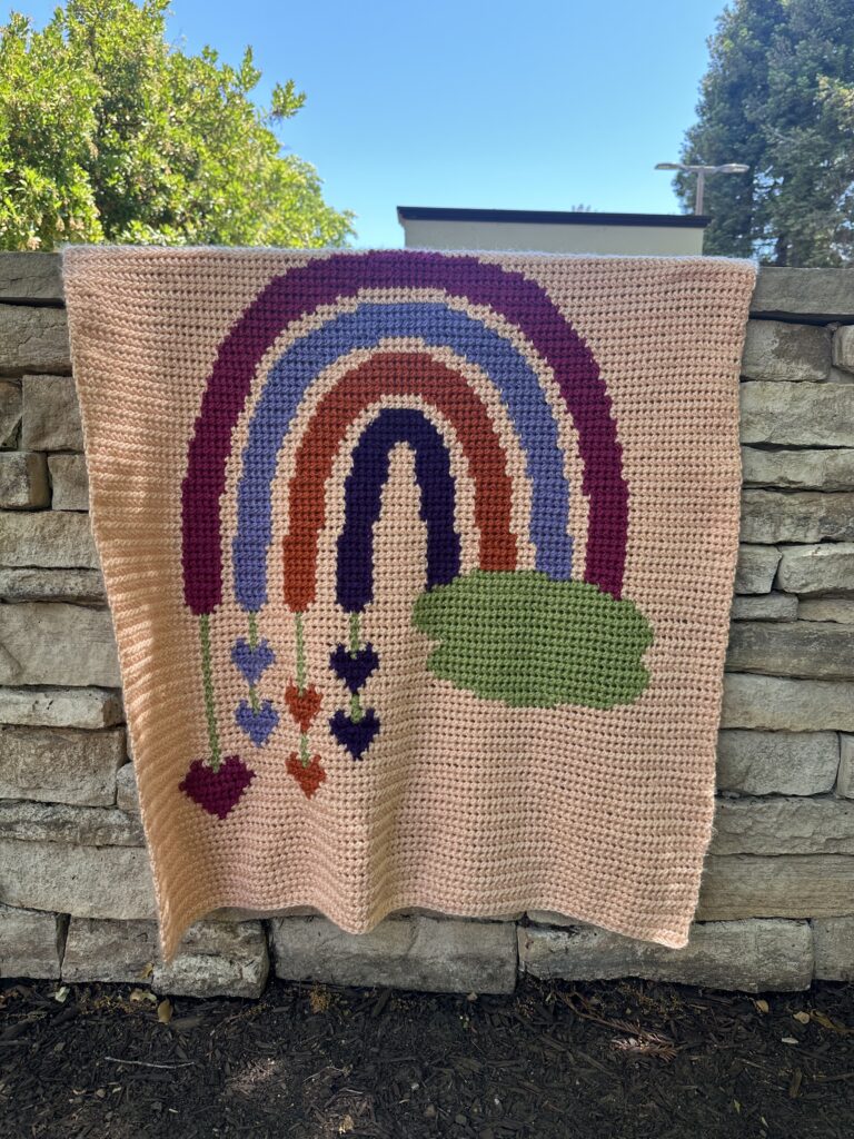 Rainbow-Boho-Wing-Ng-3-768x1024 Rainbow Boho Baby Blanket Crochet Pattern