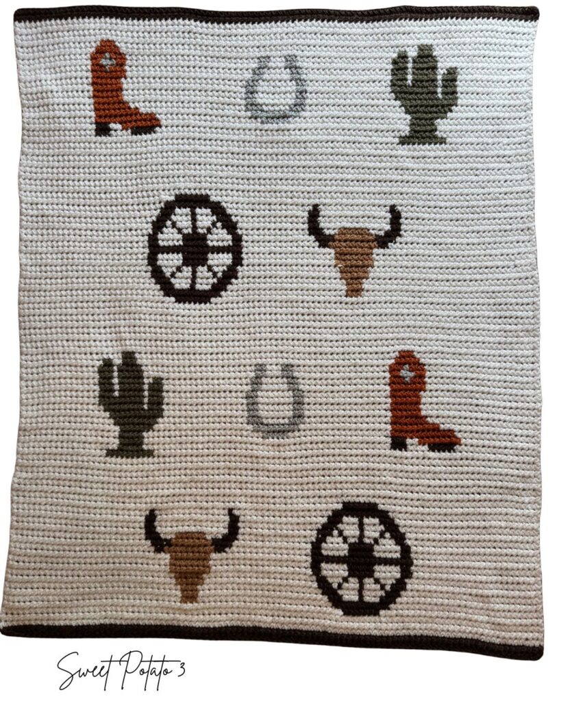 Western-Cowboy-Blanket-2-819x1024 Western Cowboy Baby Blanket for Your Little Buckaroo