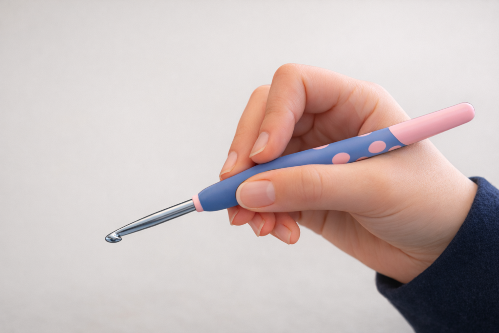 Crochet-Basics-Series-3-Pencil-Grip-1-1024x683 Crochet Basics 4: Holding Your Hook & Managing Tension