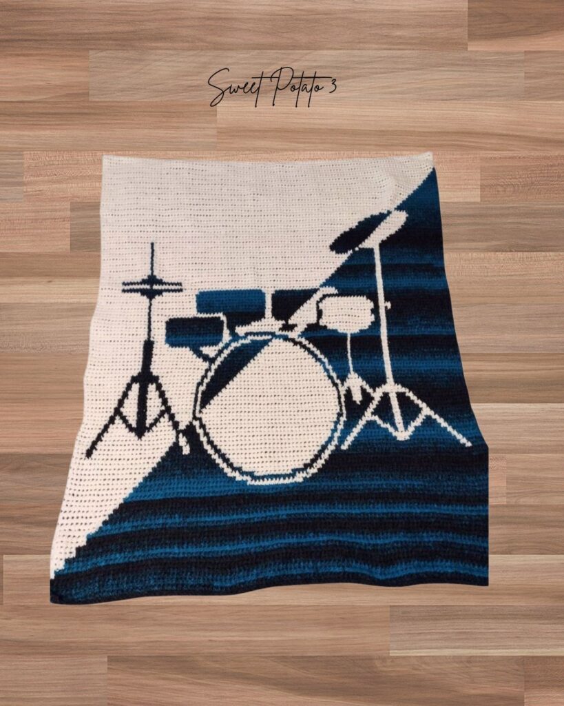 Drum-Set-Blanket-1-819x1024 Drum Set Crochet Blanket Pattern