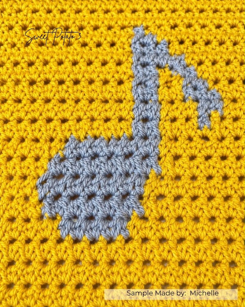 Musical-Clefs-4-819x1024 Musical Clefs Crochet Blanket Pattern