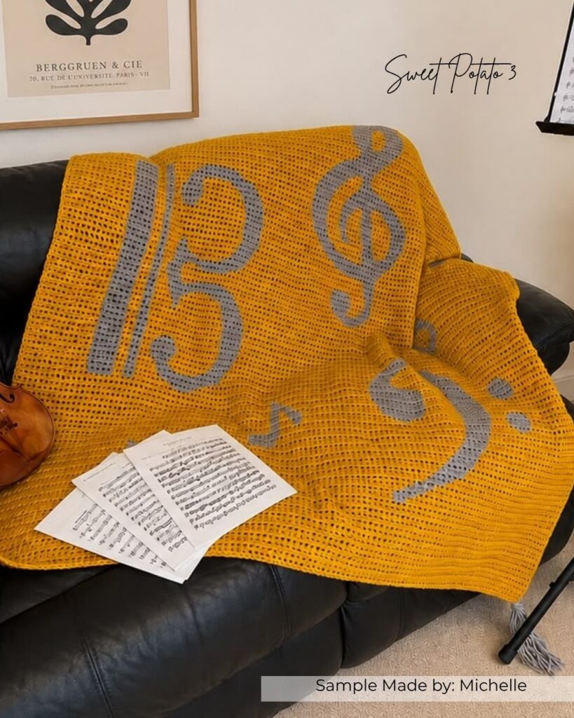 Musical-Clefs-5-819x1024 Musical Clefs Crochet Blanket Pattern