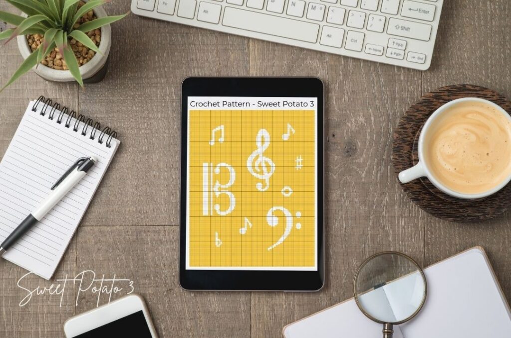 Musical-Clefs-6-1024x677 Musical Clefs Crochet Blanket Pattern