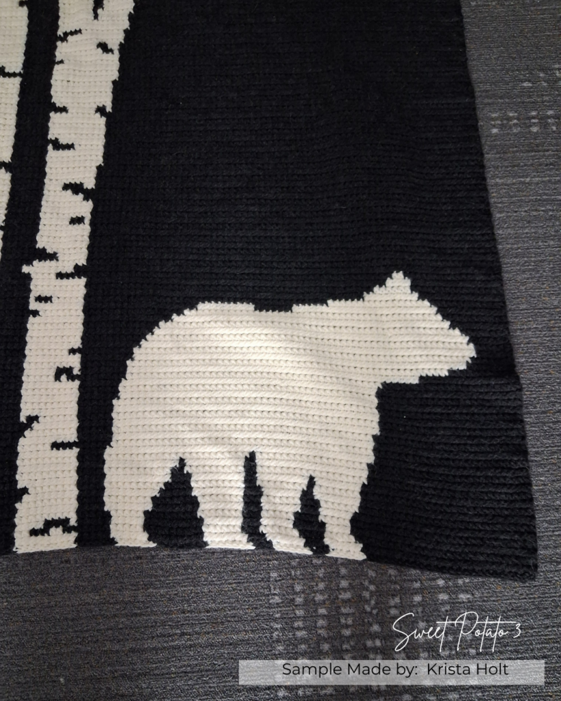 Bear-Aspens-Blanket-2-819x1024 Bear Among the Aspens Crochet Blanket Pattern