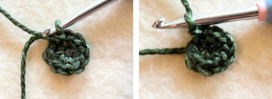 Body-Row-1 Free Turtle Applique Crochet Pattern