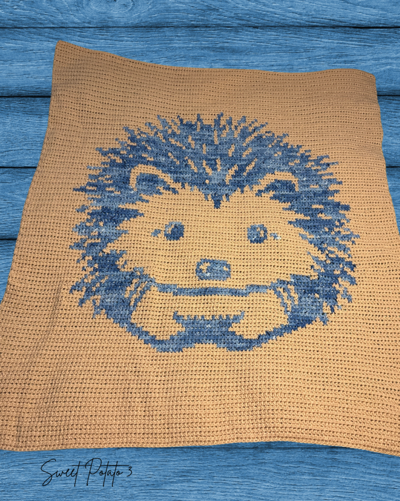 Hedgehog-Blanket-2-819x1024 Hedgehog Crochet Throw Blanket Pattern