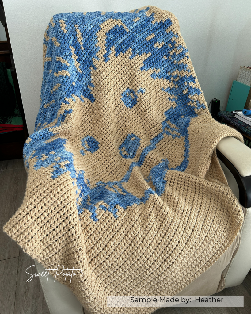 Hedgehog-Blanket-5-819x1024 Hedgehog Crochet Throw Blanket Pattern