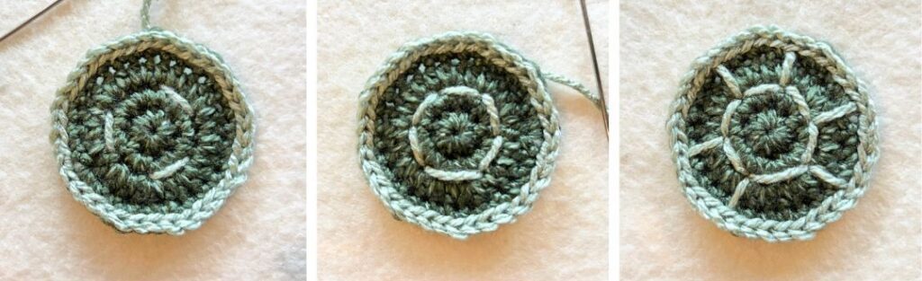 shell-detail-1024x313 Free Turtle Applique Crochet Pattern